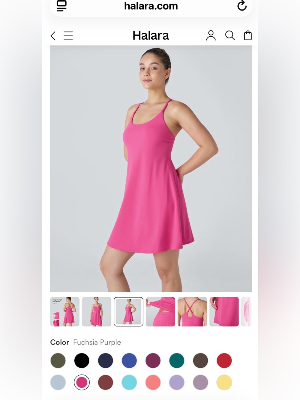 Halara Halara Softlyzero Plush Crisscross Active Midi Dress Pink Large NWT